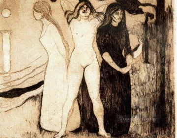  1895 Painting - the women 1895 Edvard Munch